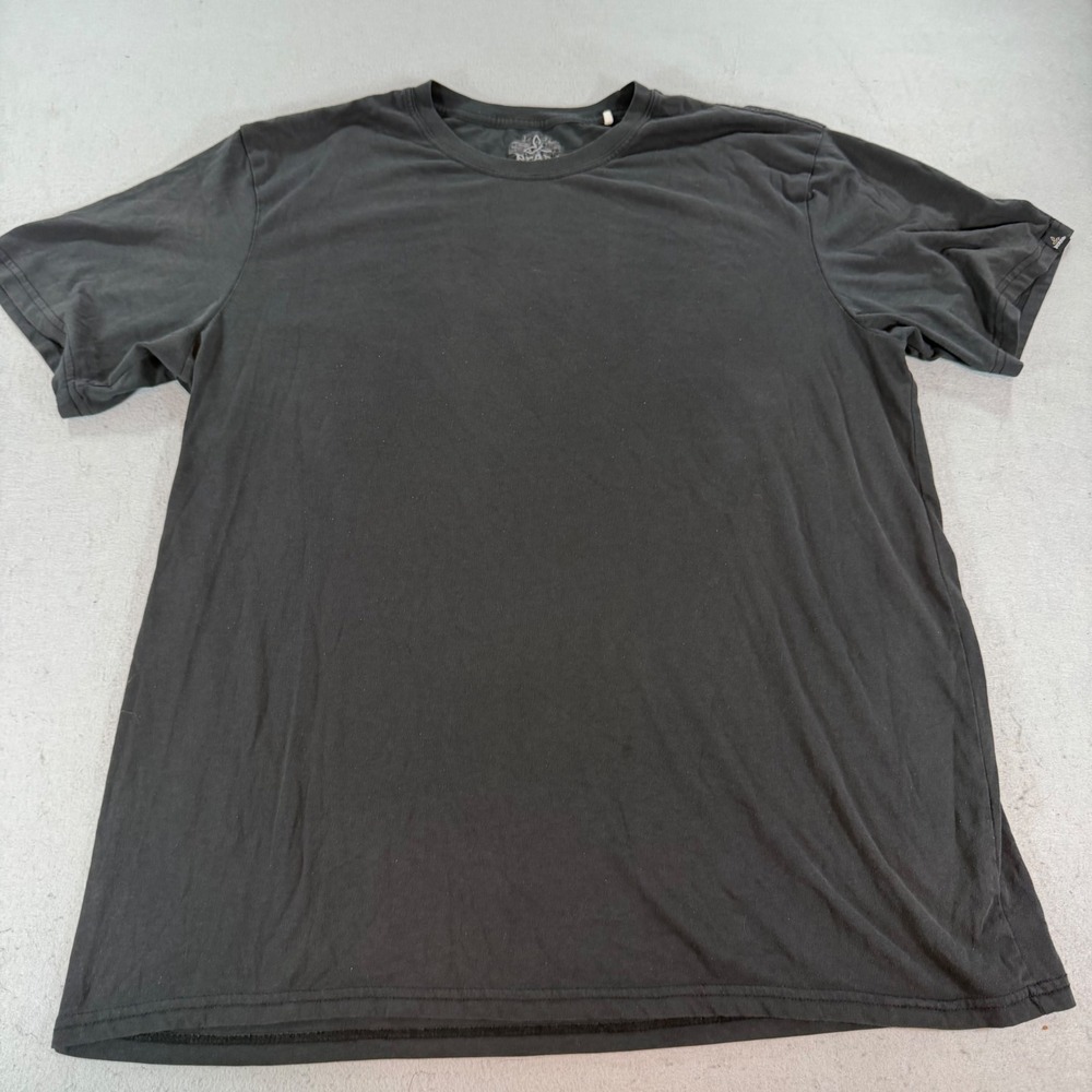 prAna Mens Black Crew Neck T Shirt‎ Fair Trade Certified XL